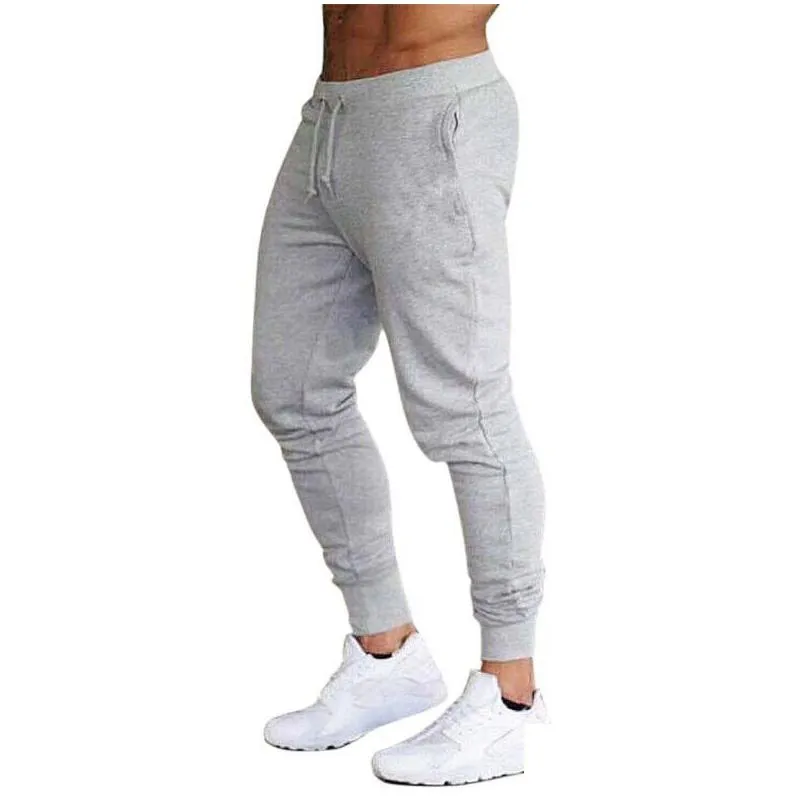 Men`S Pants Men Sport Sweatpants Running Pants Joggers Cotton Trackpants Slim Fit Bodybuilding Trouser Drop Delivery Apparel Men`S Cl Otrhy