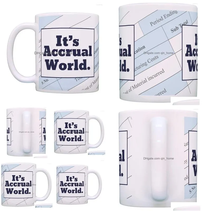 mugs accountant gifts its accrual world gag gift coffee mug 11oz tea cup taxes christmas present xmas brithday