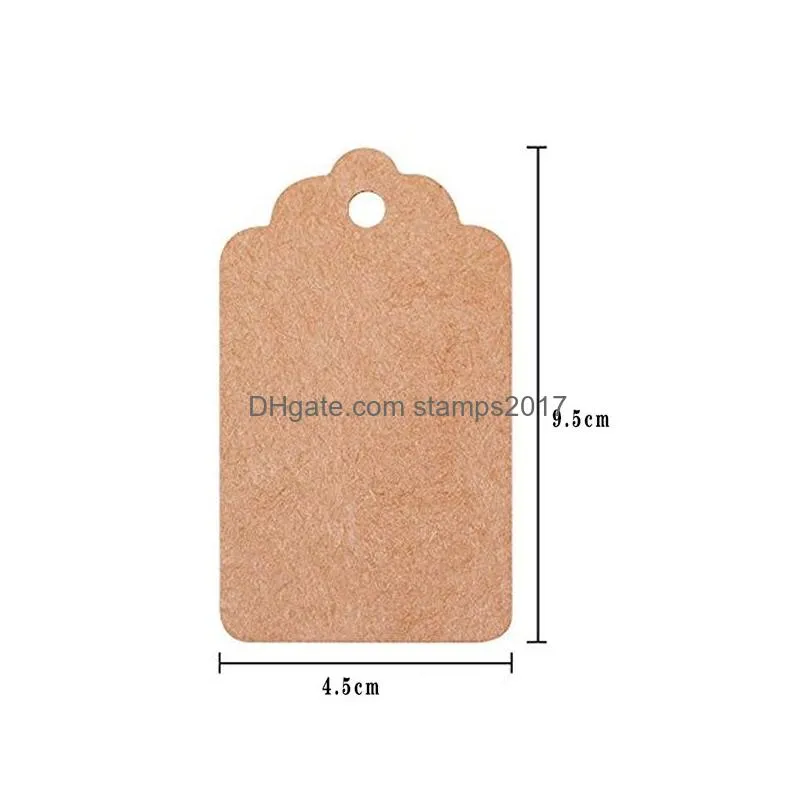 kraft paper flower head tags blank tag listing mark sign product card household sundries