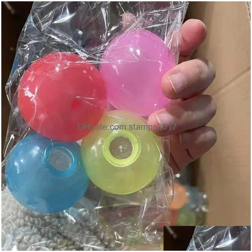 luminous balls ceiling sticky ball party favor anti stress stretchable soft squeeze toy