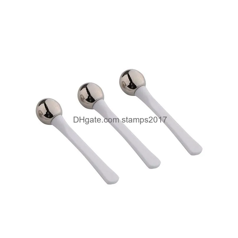 plastic handle eye cream massage stick face cream spoon cosmetic spoon metal eye cream essence smear into beauty stick