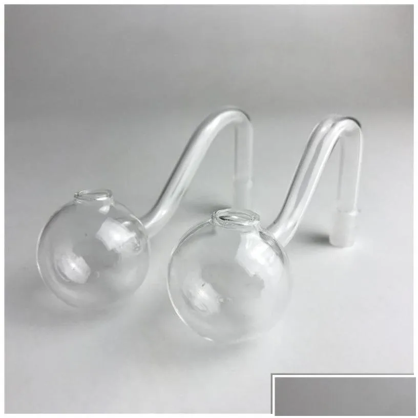 Smoking Pipes Xxl 30Mm Big Bowl Glass Oil Burner Pipe With Hookahs 10Mm Male Thin Pyrex Water For Rigs Bongs Drop Delivery Home Garden