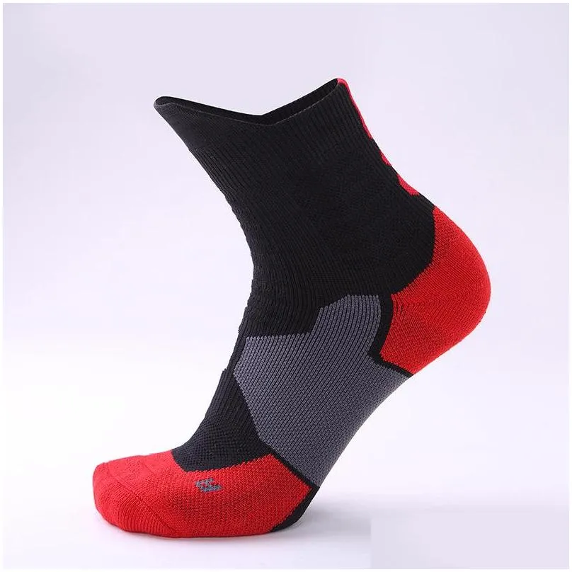 male and female elite basketball socks anti-skid breathable sweat absorption sports socks thickened towel bottom middle tube socks