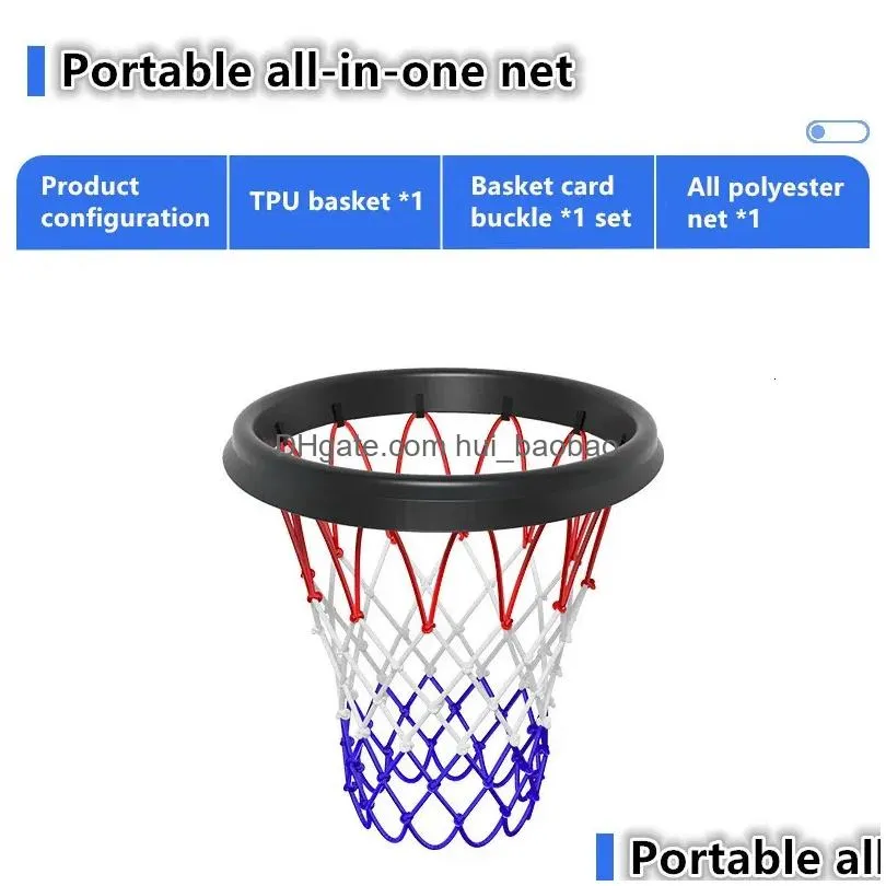 pu portable basketball net frame indoor and outdoor removable professional basketball net portable net basketball accessories240129