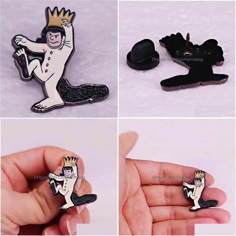 Shoe Parts & Accessories Beast Brooch Childrens Literature Cartoon Metal Badge Accessories Drop Delivery Shoes Accessories Dhrgj