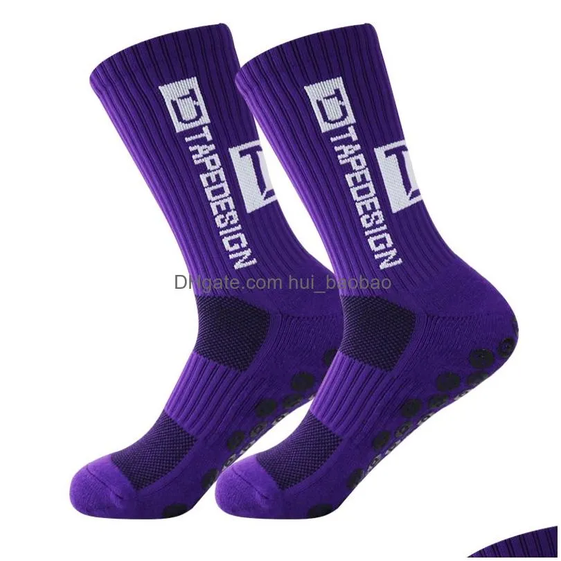  anti-slip soccer socks men women outdoor sport grip football socks