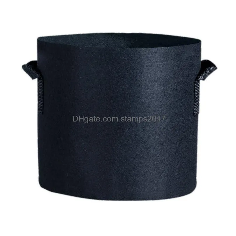 1-30 gallon grow bags heavy duty thickened nonwoven fabric pots with handles