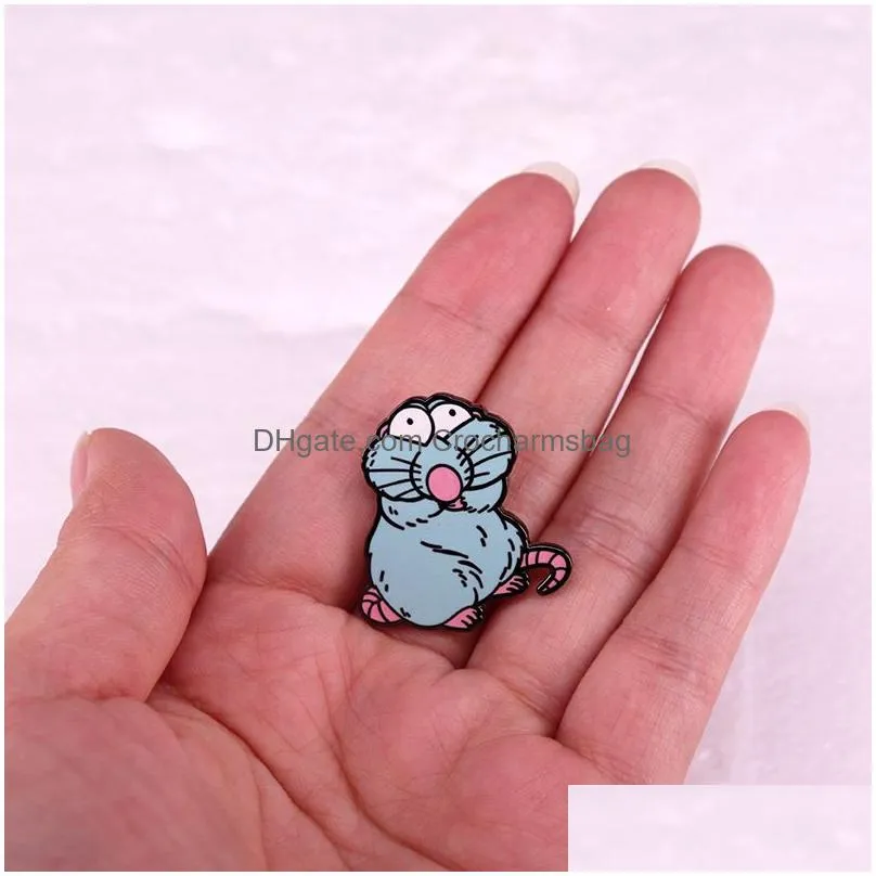 Shoe Parts & Accessories Pet Mouse Brooch Cute Movies Games Hard Enamel Pins Collect Metal Cartoon Backpack Hat Bag Collar Lapel Badge Dhax1