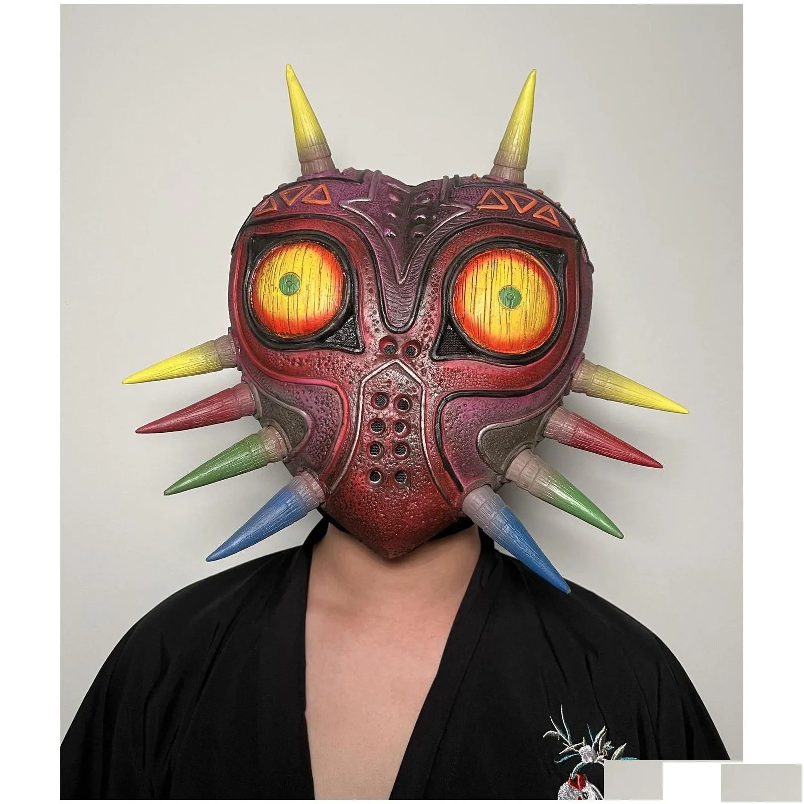 Party Masks Party Masks Majoras Mask Legend Of Scary Realistic Face Halloween Cosplay Costume Prop For Adts Teens 230713 Drop Delivery