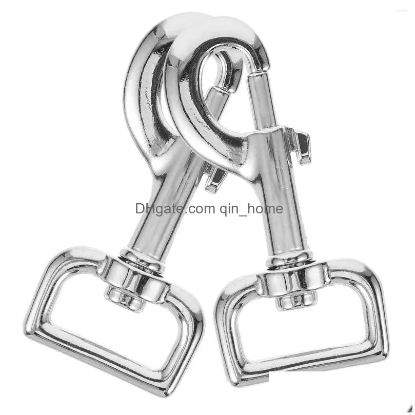 dog collars 2 pcs pet swivel snap hooks heavy duty webbing belt spring clasp for leash zinc alloy trigger