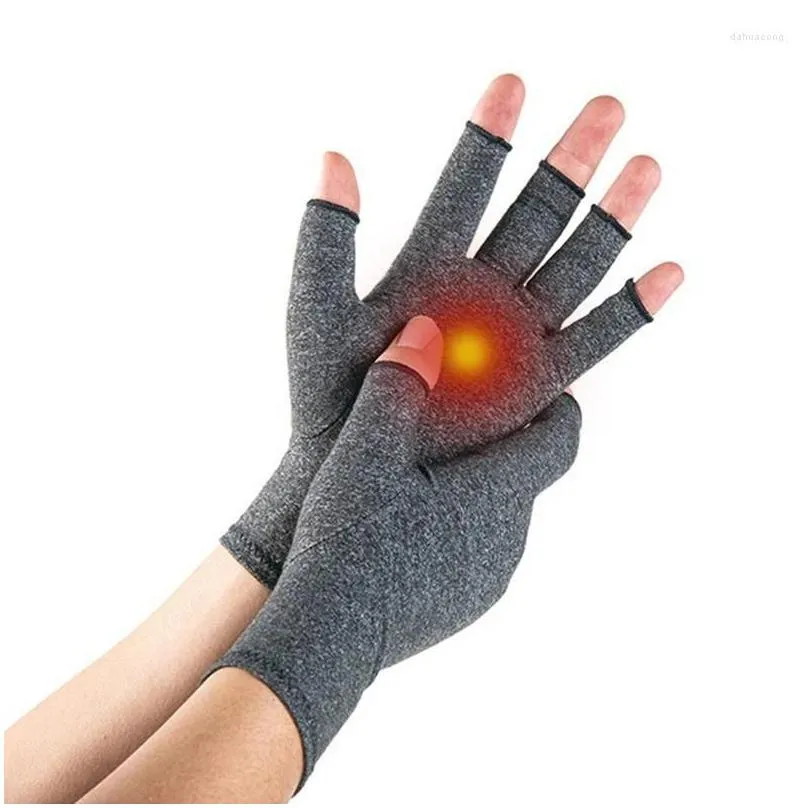 cycling gloves 1pair outdoor half finger compression joint care recover wrist support fitness women men wristband