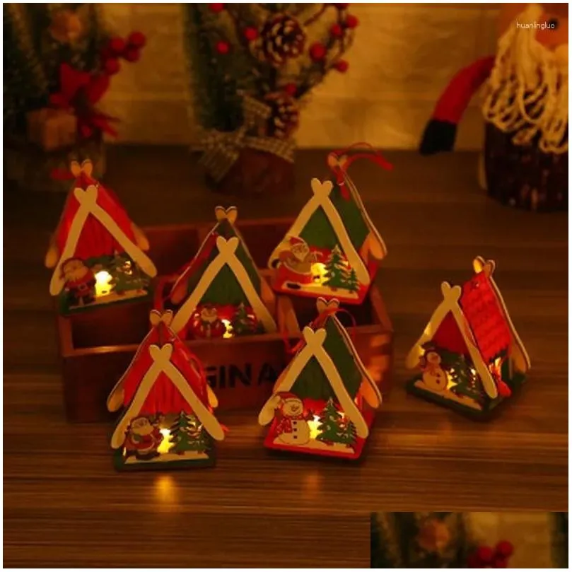christmas decorations led lights pendants ornaments table decoration for home xmas light decor supplies