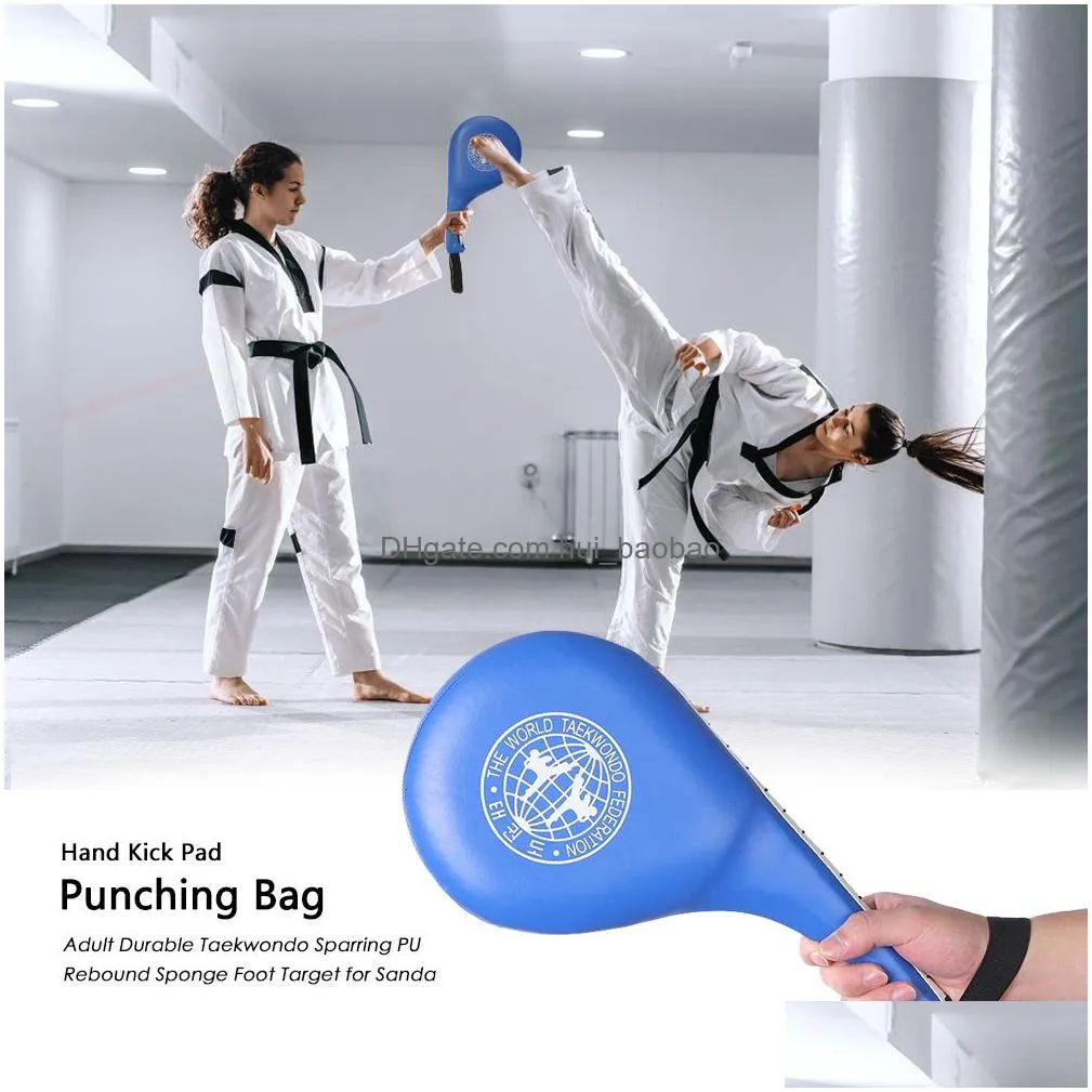sand bag taekwondo boxing pads for children kick pad target karate punch pu rebound foot hand kid adult kickboxing 230608