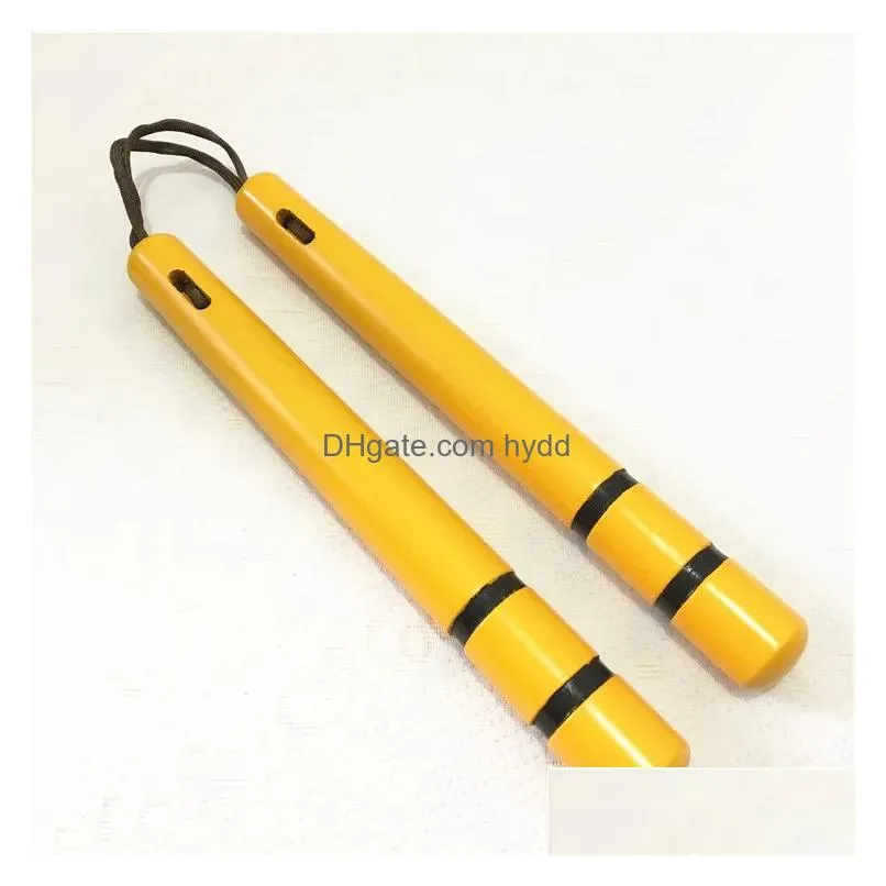 selling brand bruce lee yellow wooden martial arts nunchakus chinese kungfu played in movie rope nunchunks for beginner wi4709278
