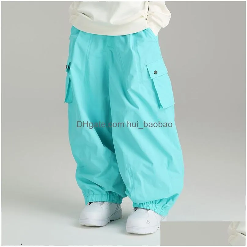other sporting goods skiing pants winter warm men ski snow waterproof sport women loose mountain female overalls snowboard tracksuit clothes