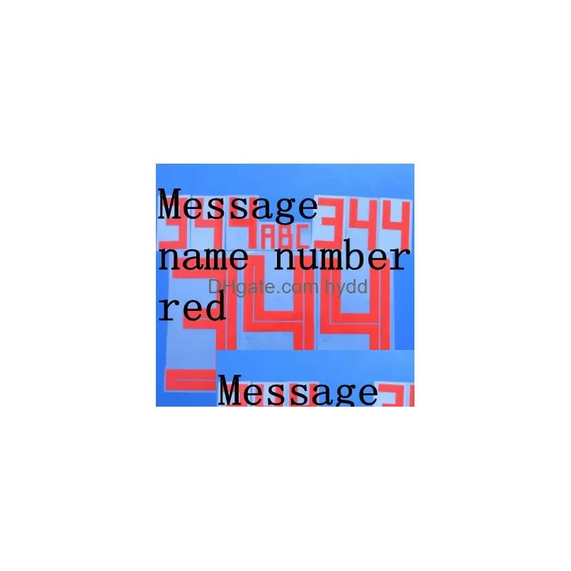 souvenirs collectable 18 19 world cup red black blue white font name number football printes badges customization soccer stamping