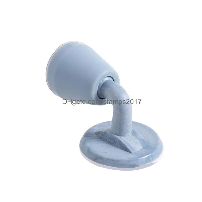 mute non-punch silicone door stopper touch household sundries toilet wall absorption plug anti-bump holder gear gate resistance