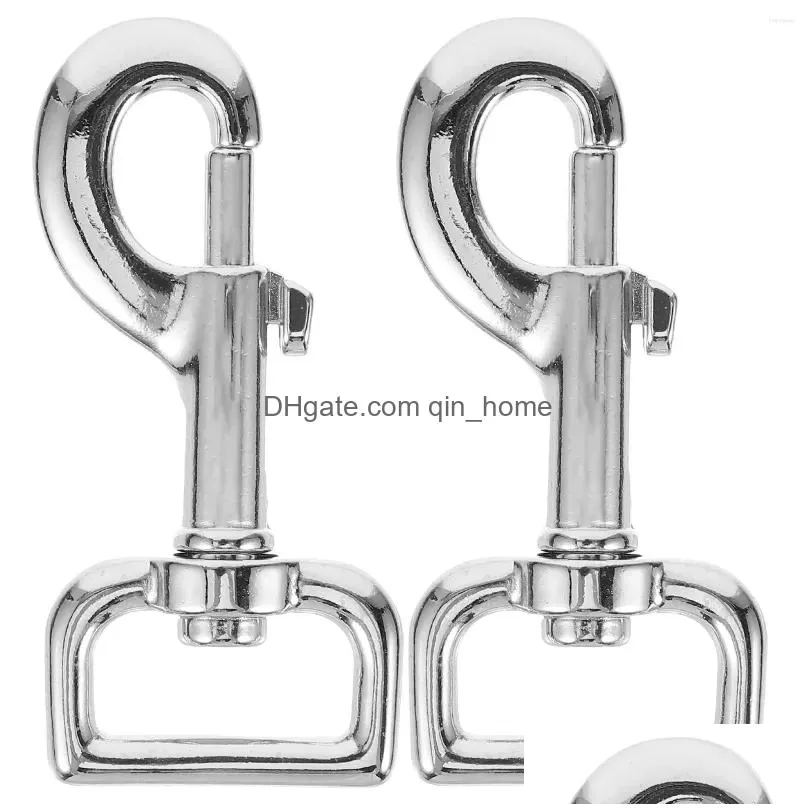 dog collars 2 pcs pet swivel snap hooks heavy duty webbing belt spring clasp for leash zinc alloy trigger