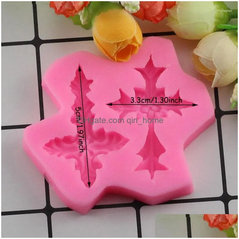 baking moulds 3d silicone cake mold cross modeling decoration tool sugarcraft border molds fondant chocolate candy