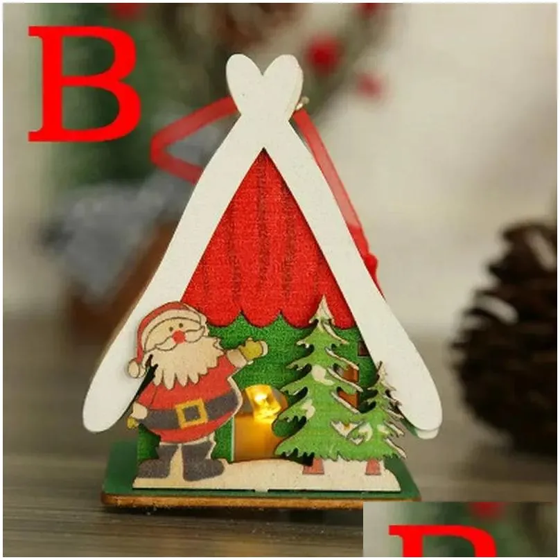 christmas decorations led lights pendants ornaments table decoration for home xmas light decor supplies