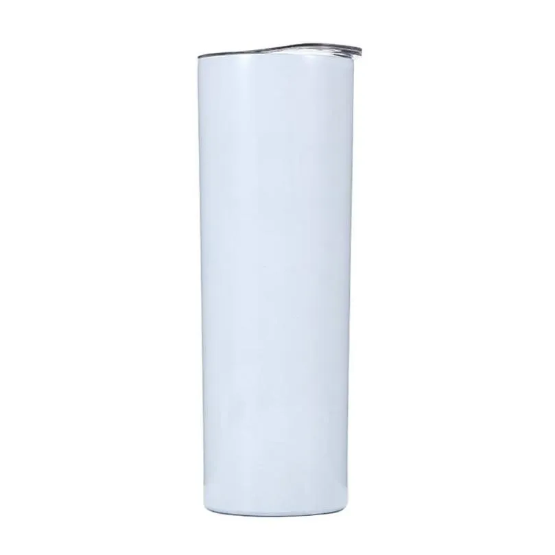 20oz sublimation blanks diy water bottles stainless steel wine straight tumbler cup insulated coffee mug cool gift