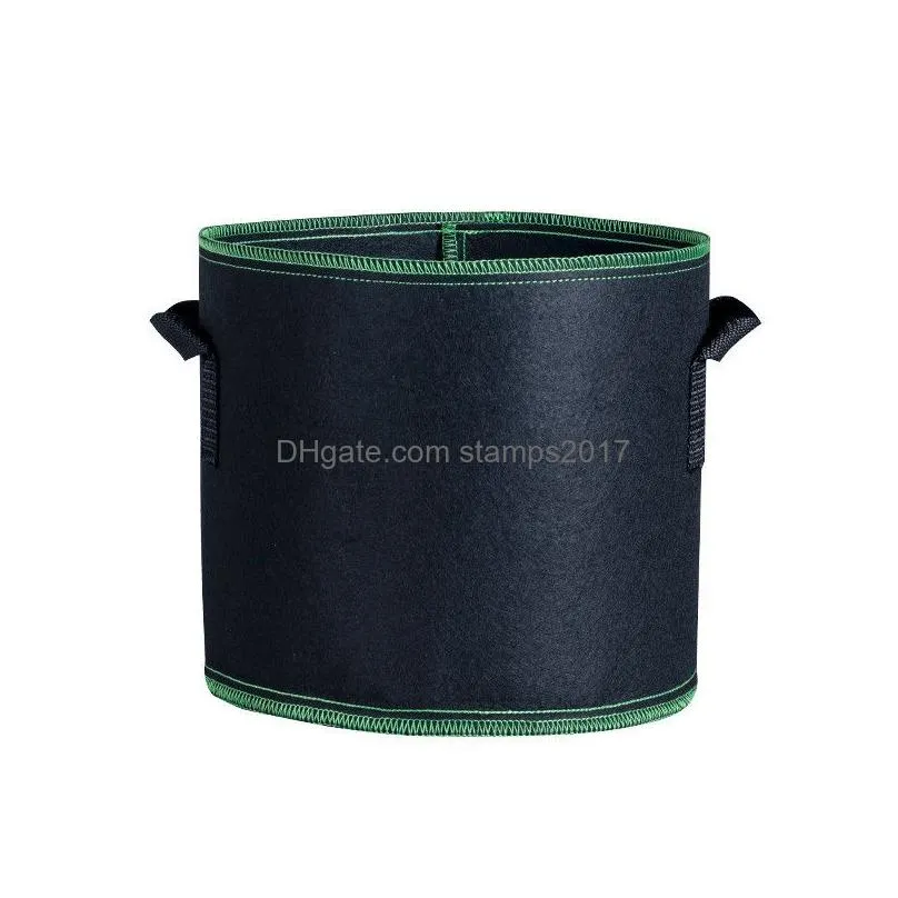 1-30 gallon grow bags heavy duty thickened nonwoven fabric pots with handles