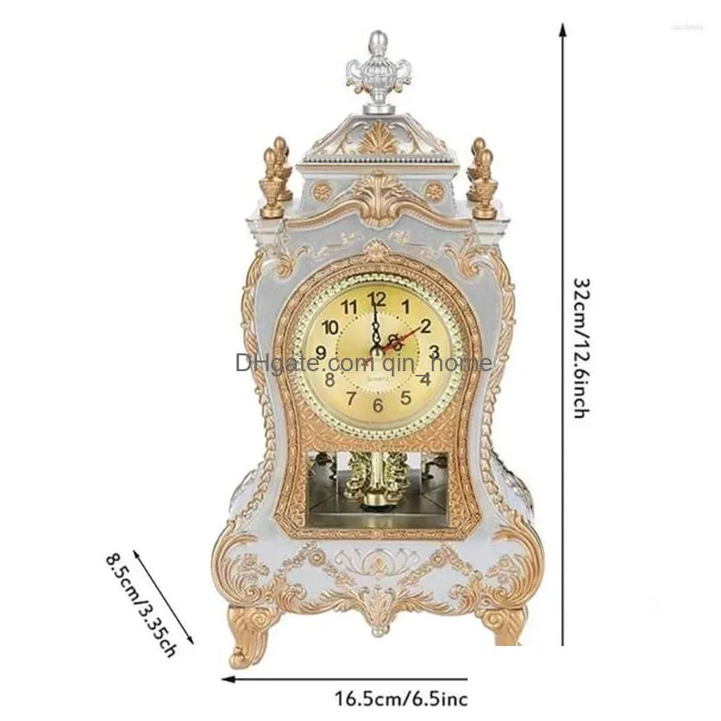 wall clocks elegant decorative grandfather clock fine workmanship and shiny suitable for shelf table decor gass