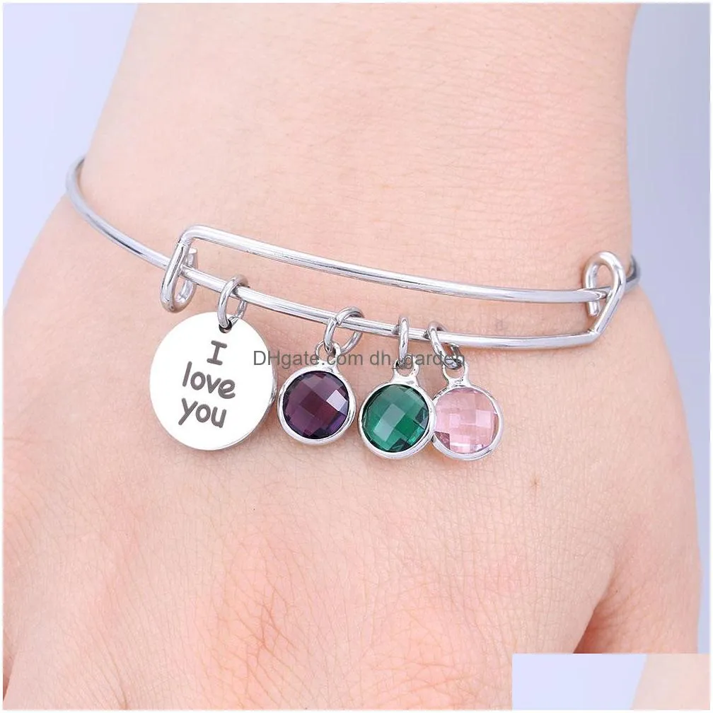 Bangle High Quality Stainless Steel Expandable Wire Adjustable Bangle Bracelet For Women Christmas Valentines Day Birthday Dhgarden Dhwaa
