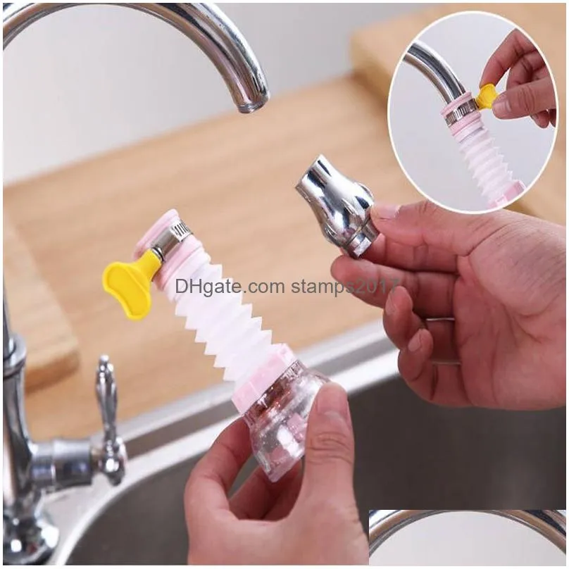 3 colors kitchen universal joint faucet splash-proof shower telescopic extension water filter tap water saver dhs 