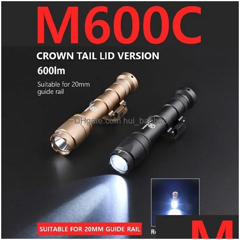 flashlights torches wadsn airsoft surefir m600 m300 m600c tactical scout light ar15 rifle weapon flashlight sf m300a gun lamp led hunting spotlight