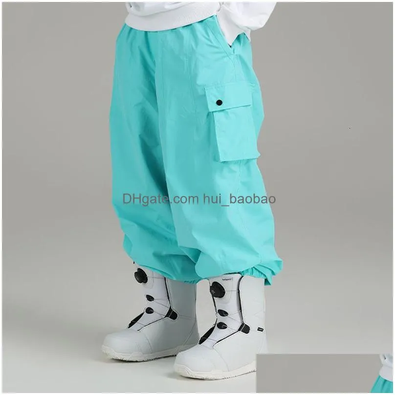 other sporting goods skiing pants winter warm men ski snow waterproof sport women loose mountain female overalls snowboard tracksuit clothes