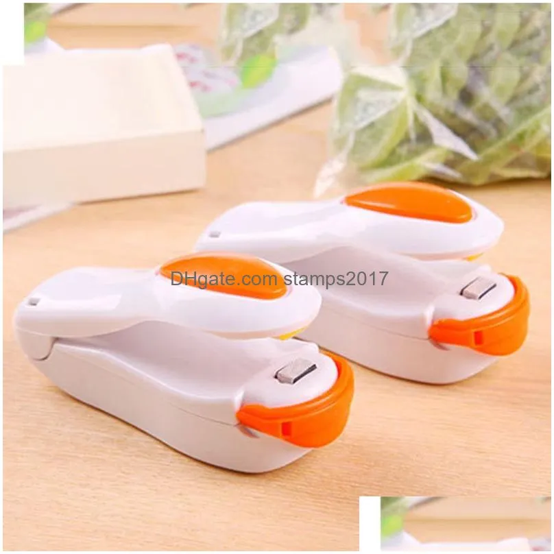 wholesale portable mini heat sealing machine food clip household impulse snack bag sealer seal kitchen utensils gadget tools