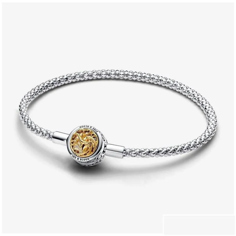Charm Bracelets 2023 Halloween Designer For Women Jewelry Diy Fit Pandoras Bracelet Earring Gold Ring Game Dragons Glass Necklace Fa