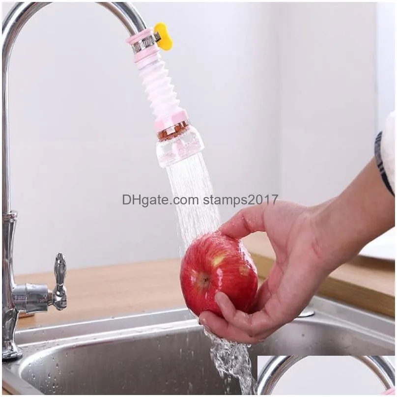 3 colors kitchen universal joint faucet splash-proof shower telescopic extension water filter tap water saver dhs 