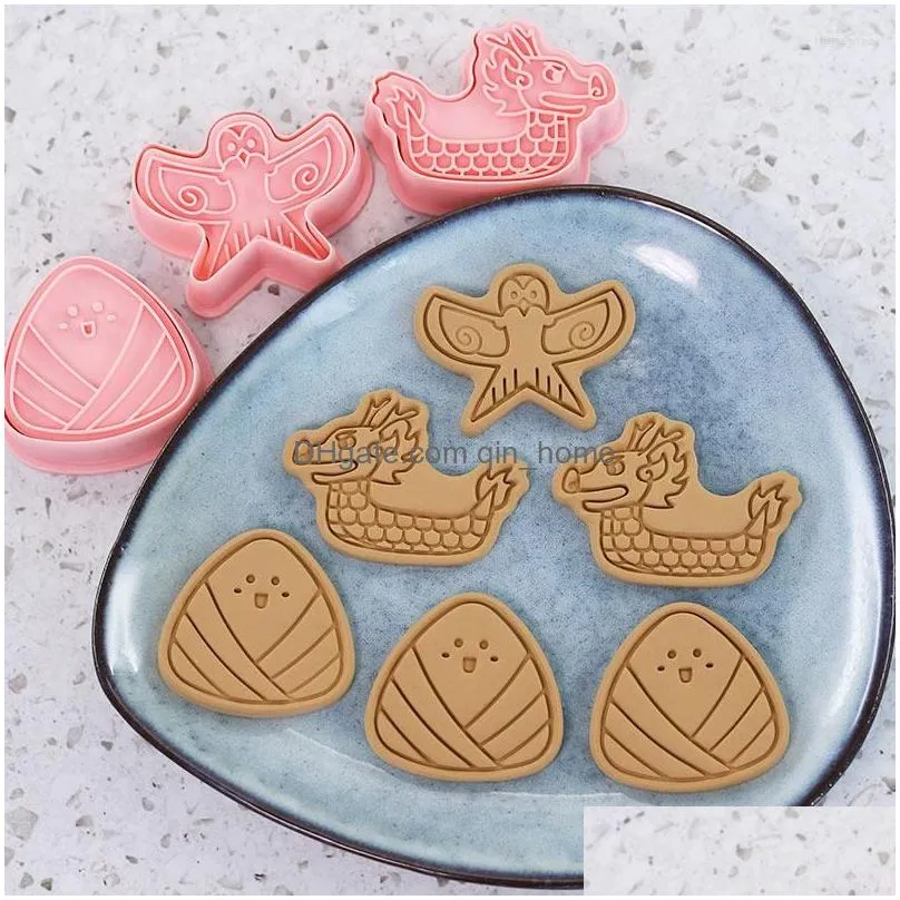 baking moulds mid-autumn dragon boat festival moon cookie cutter plastic biscuit knife fruit cake kitchen tools mold embossing