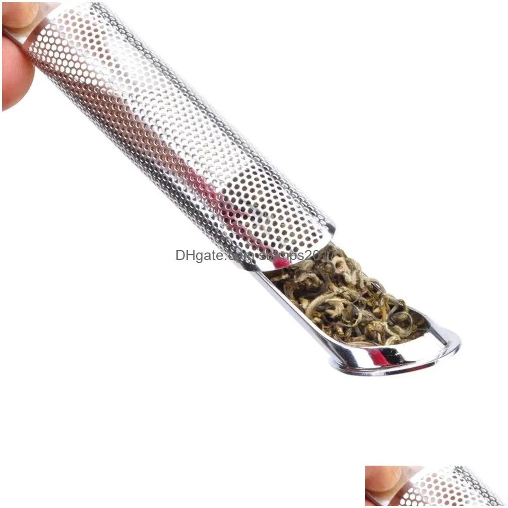 kitchen accessories tea strainer amazing 304 stainless steel infuser pipe design touch feel holder tool teaspoon filter