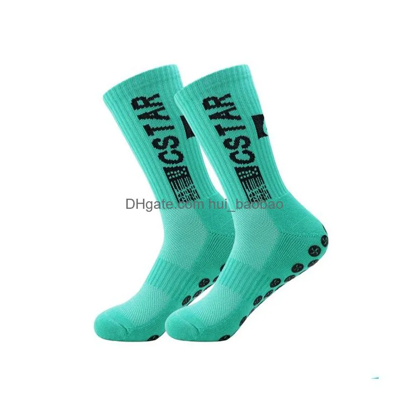 anti-slip breathable football socks men summer running cotton rubber soccer women cycling sports accessorie football grip sock
