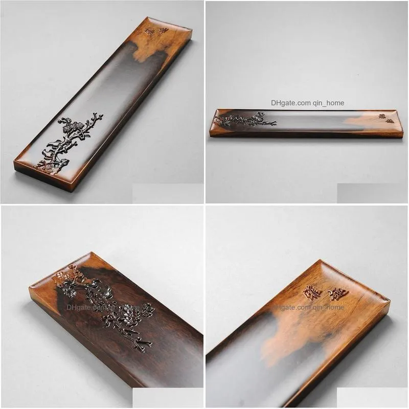 dishes plates ebony solid wood whole tea tray dry brewing table small rectangular art set pendulum chinese 230901