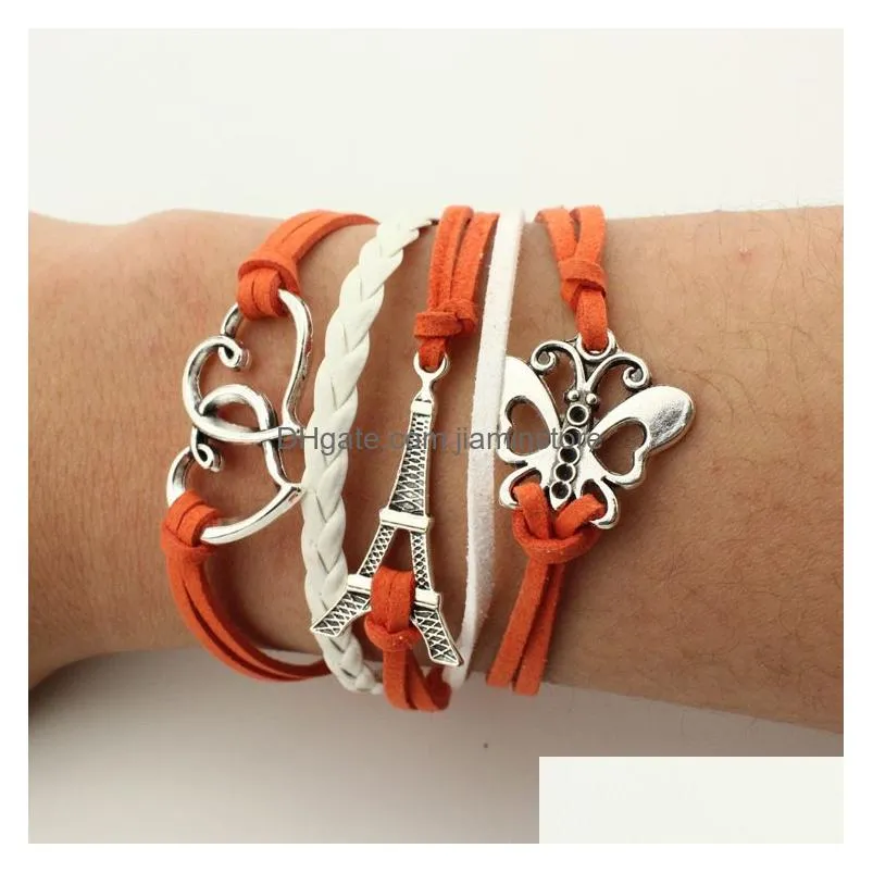 Charm Bracelets Mtilayer Wrap Bracelet Charm Inspired Tree Of Life Love Heart Believe Infinity Bracelets For Women Kids Fashion Jewel Dhewr