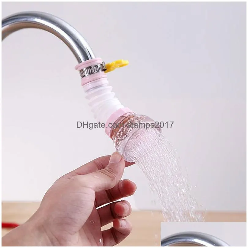 3 colors kitchen universal joint faucet splash-proof shower telescopic extension water filter tap water saver dhs 