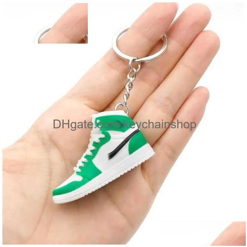 Designer 83 Styles 3D Basketball Shoes Keychain Stereoscopic Sneakers Keychains For Women Bag Pendant Mini Sport Shoe Keyring K2Hu Dr Dhnv2