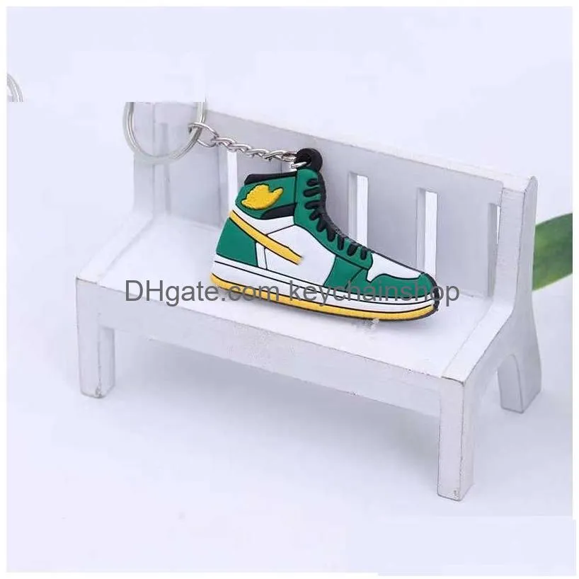 Wholesale Basketball Shoe Keychains Designer Mini Sile Sneaker Keychain Men Women Kids Key Ring Gift Handbag Drop Delivery Dhs37