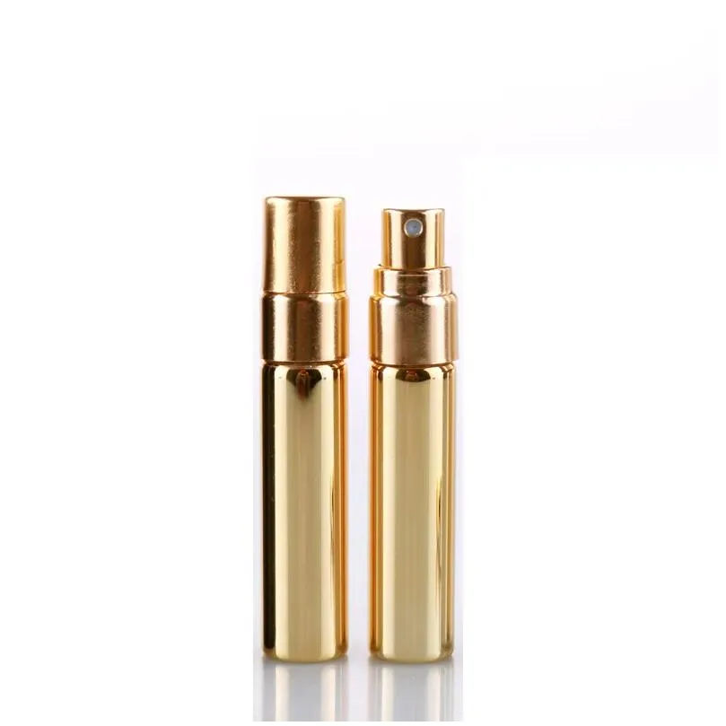 wholesale 5ml electroplated glass spray perfume bottle press-packed travel portable shading small sample bottles