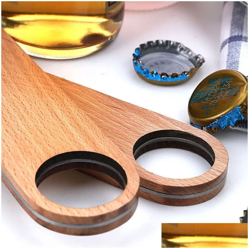 Openers Creative Personalized Wine Beer Openers Large Size Stainless Steel Corkscrew Restaurant Bottle Opener Gadgets Drop Delivery Ho Dh3O4