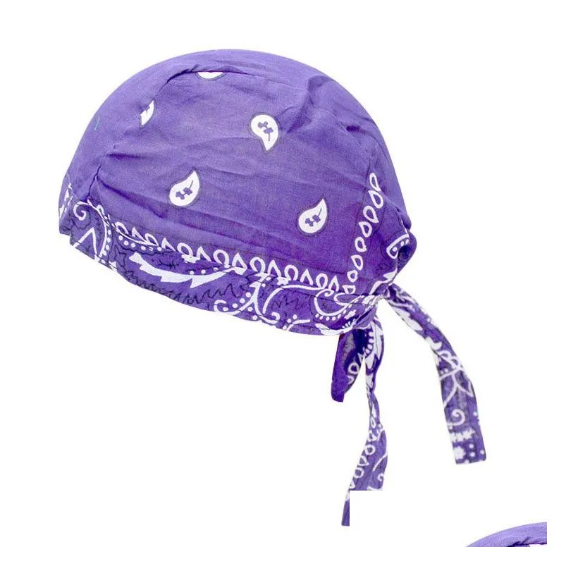 Towel Hip Hop Headband Pirate Hat Summer Outdoor Cycling Cap Cotton Kerchief Drop Delivery Home Garden Home Textiles Dh7Te