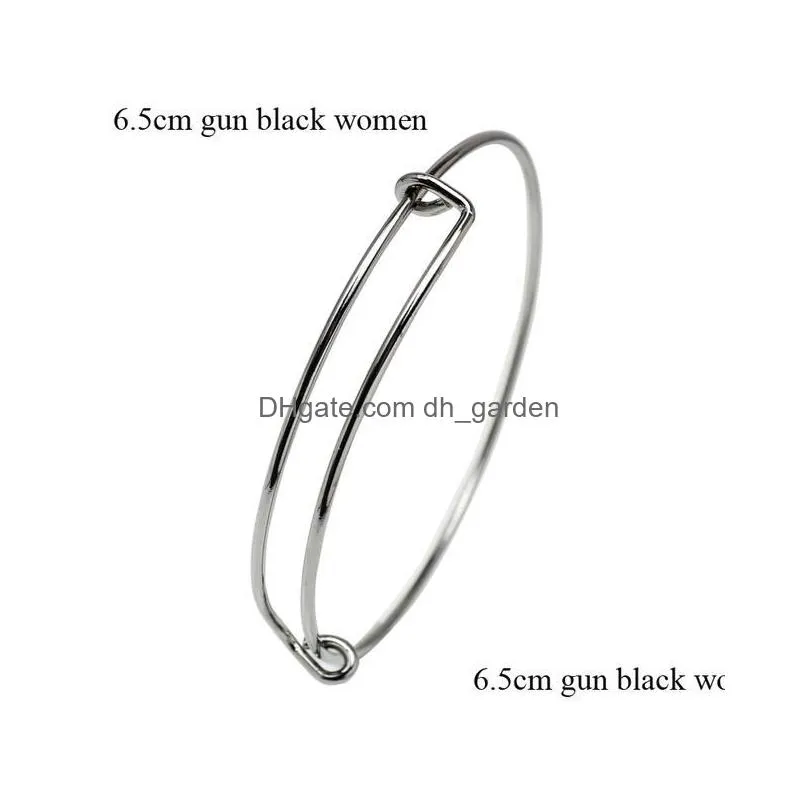 Bangle Selling Simple 5065Mm Different Size Expandable Wire Bangle Bracelet For Beading Diy Adjustable Bracelets 100 Pieces Dhgarden Dho3C