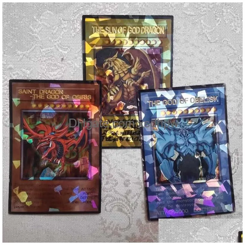 card games 72pcs yu gi oh anime english card wing dragon  soldier sky dragon flash card game collection cards childrens gifts