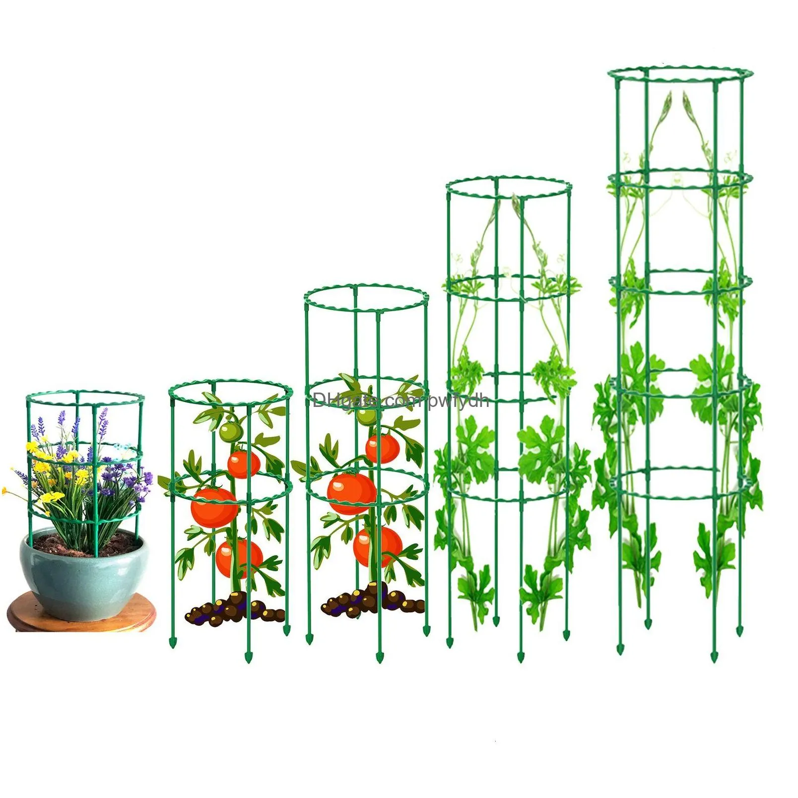 other garden tools 25 40 55 70 85cm plastic column vine plant bracket potted flower tomato support pile climbing frame 230816
