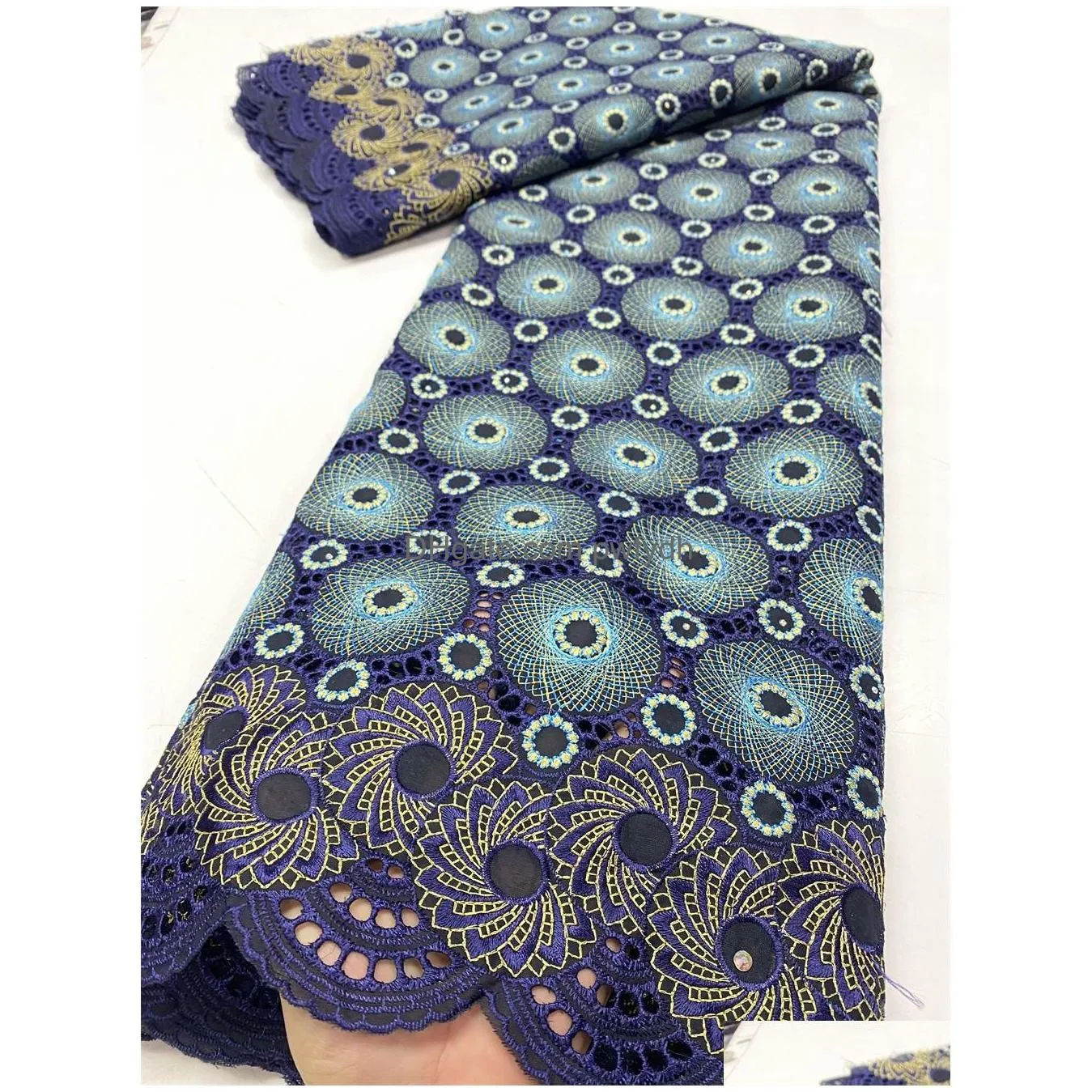 fabric and sewing african satin cotton lace fabrics 2023 high quality swiss voile with stones nigeria for dress 230727