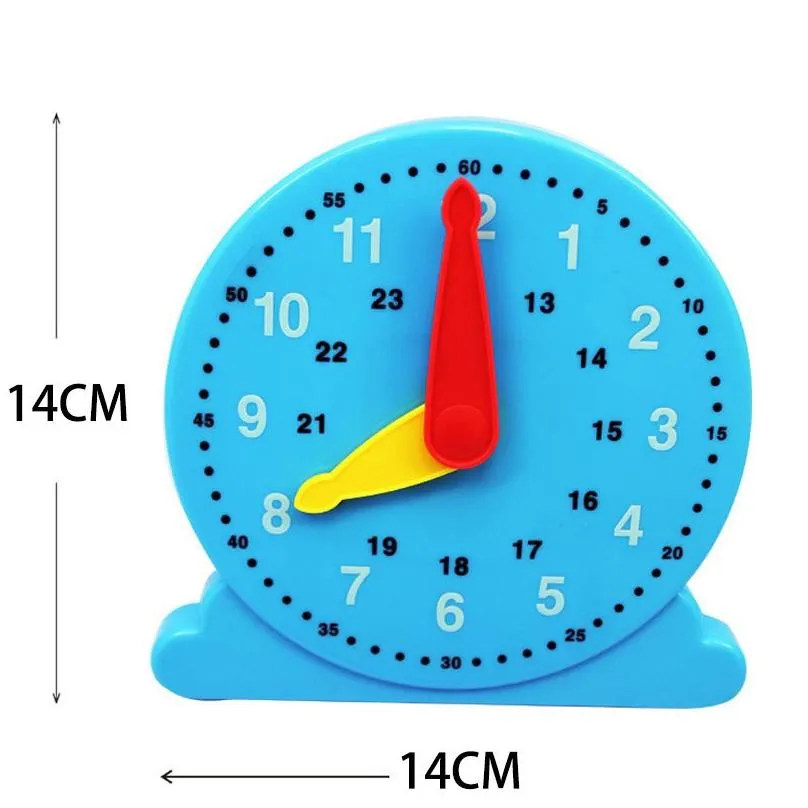 wholesale 24 hour classic geared yellow student clock digital toy clock model